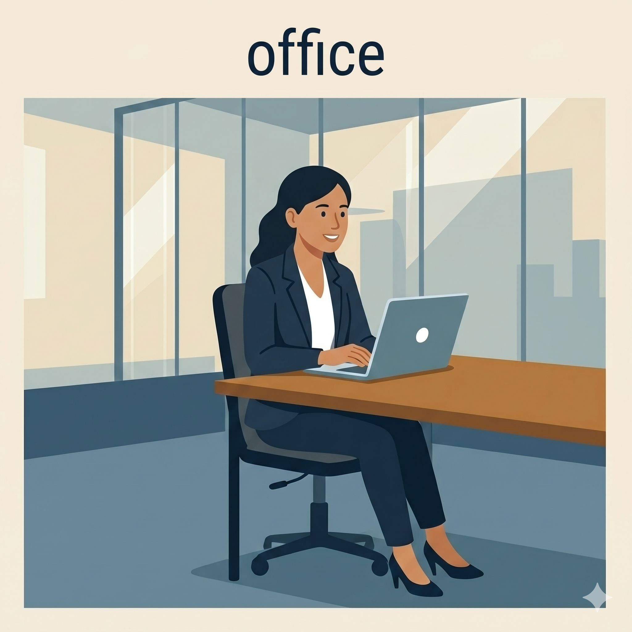 A conversation prepared from an office desk